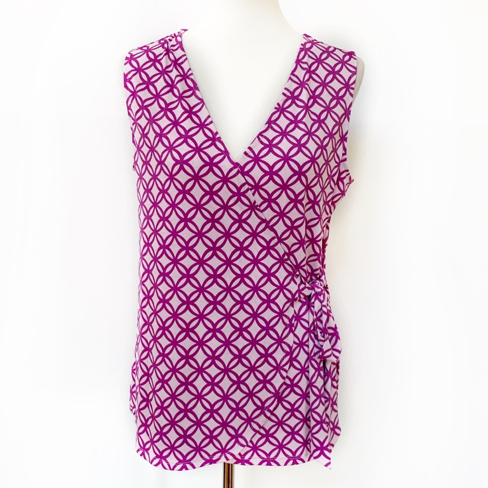 Stitch Fix 41 Hawthorn Purple Geometric Print Top